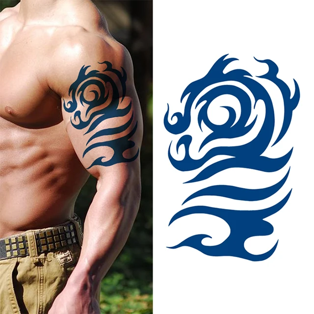 Wholesale Half Arm Temporary Water Transfer Eagle Tattoo Sticker For Men