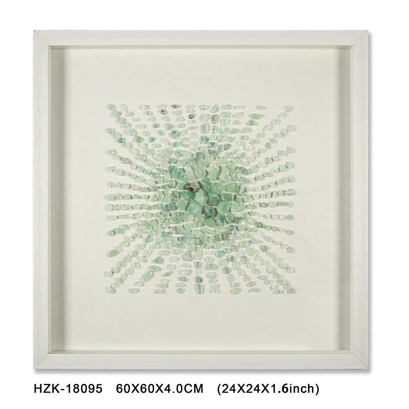 Wall art Decorative stone shadow box 3D Art Frames for Home Decor