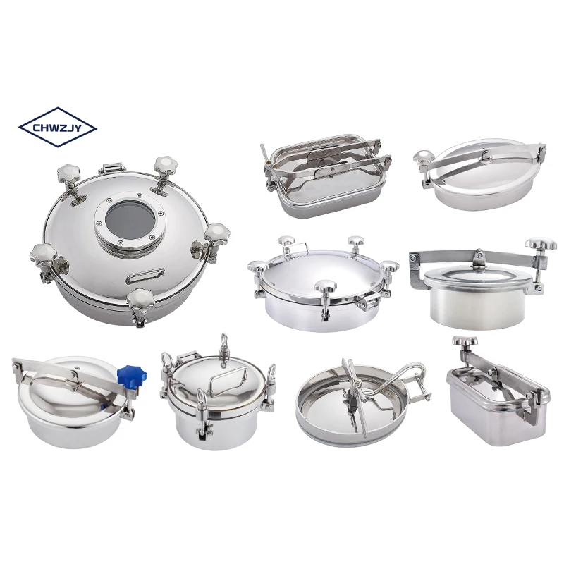  Jingyu SS304/SS316L санитарный класс овальная крышка люка бак дверной