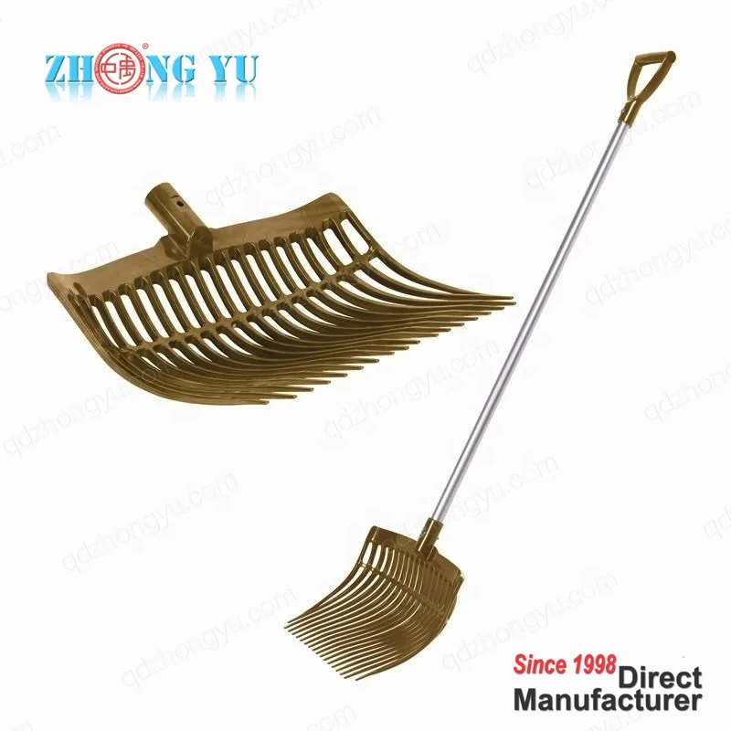 Grooming Hay Horse Dung Black Plastic Fork