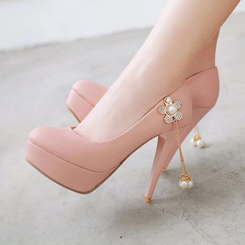 2021 розовые туфли на высоком каблуке с круглым носком и кисточками