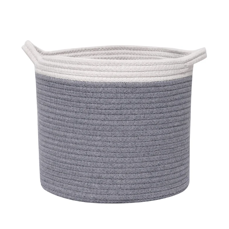 Towel Small Woven Diaper Toys Rope Round Plastic Storage Baskets Wholesale Cloth Storage Basket Market
