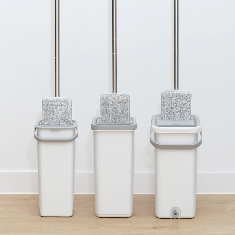 Flat Quick Clean Mop 360 Microfiber Telescopic Floor Duster Cleaning Water Squeeze Mop Bucket with Home Dry and Wet mop