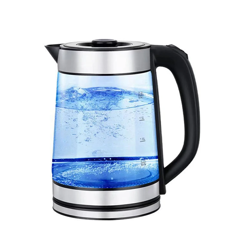 2.2L Electric Kettle Blue Light Glass Body Coffee Tea Maker Temperature Control 220V EU Plug Smart Water Kettle Home Appliances