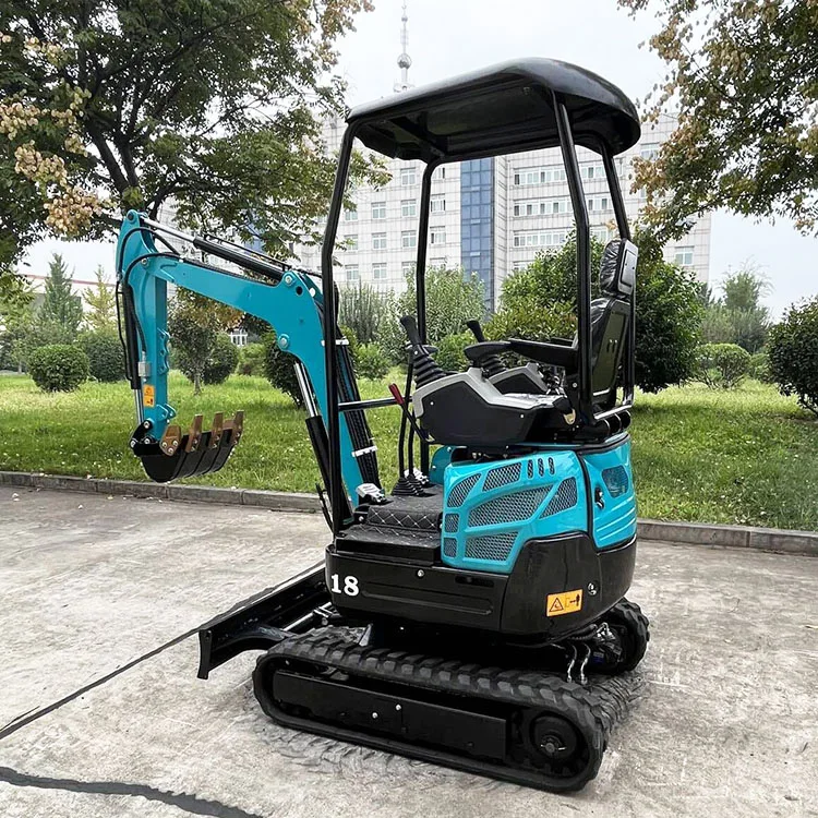 Factory Supply trail metal travel drive retro auger hydraulic coil back hoe loader 1.2 Ton mini excavator