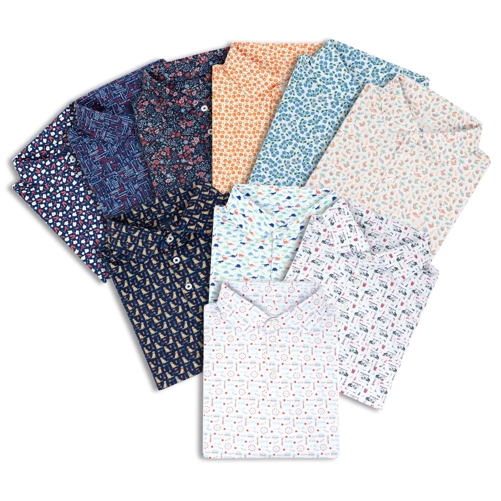 Wholesale High Quality Plain Casual Golf Custom Logo Simple Funky Sublimation Dry Slim Fit Golf Polo Shirts