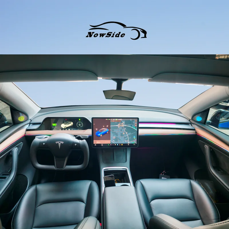 NowSide Model 3 Model Y хедз-ап дисплей Carplay Android Auto HUD 4,6 дюймов Auto Screen IPS iOS CarPlay hud