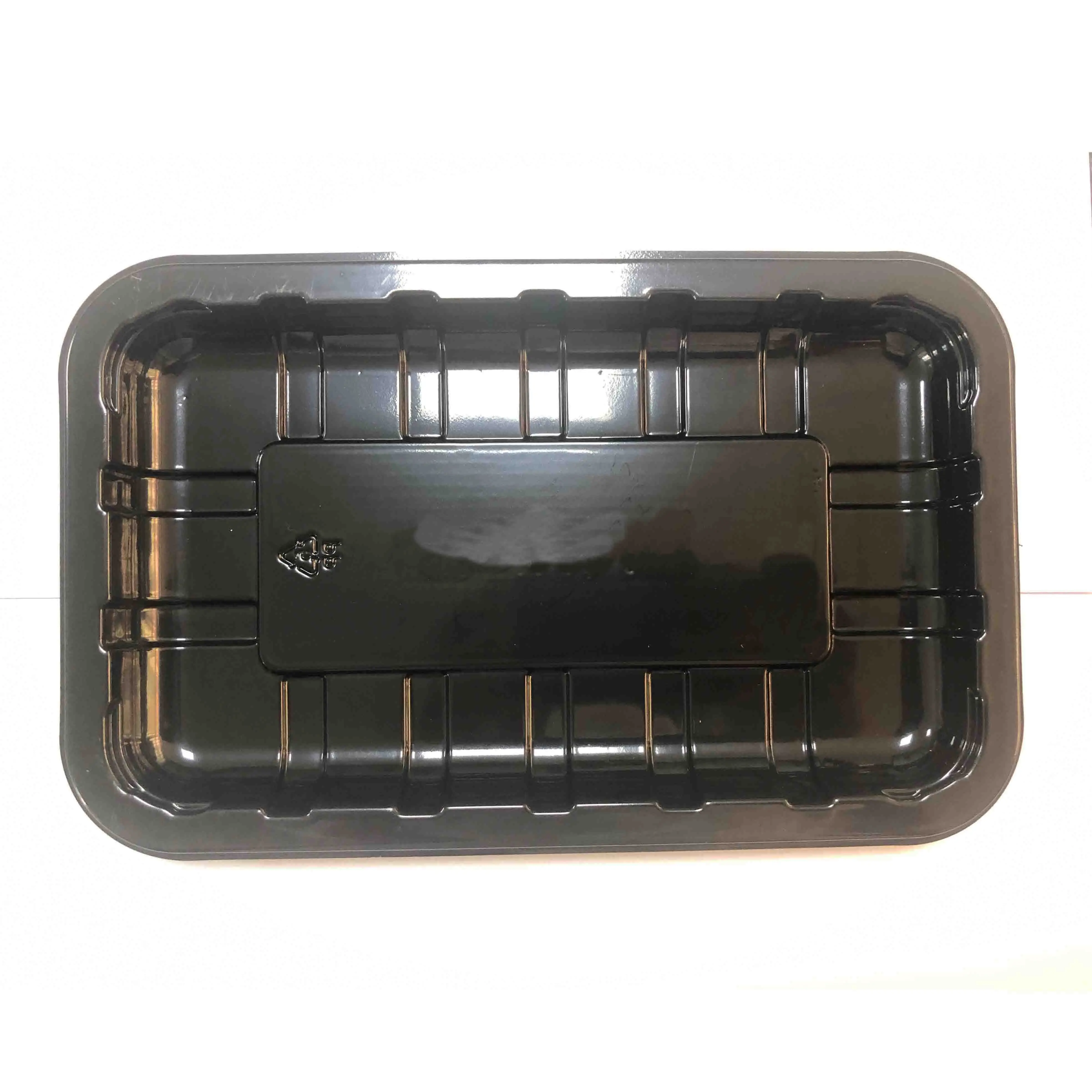 Factory  Custom PLA biodegradable degradable boxes blister frozen food packing plastic container meat packaging tray
