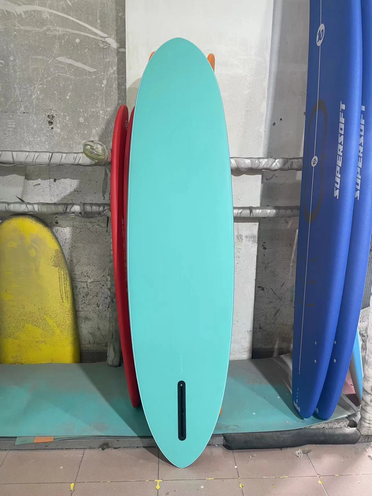 High Quality Vaccum Baged Surfboard Soft Top IXPE With Epoxy Hard Bottom Softboard Longboard For Beginner