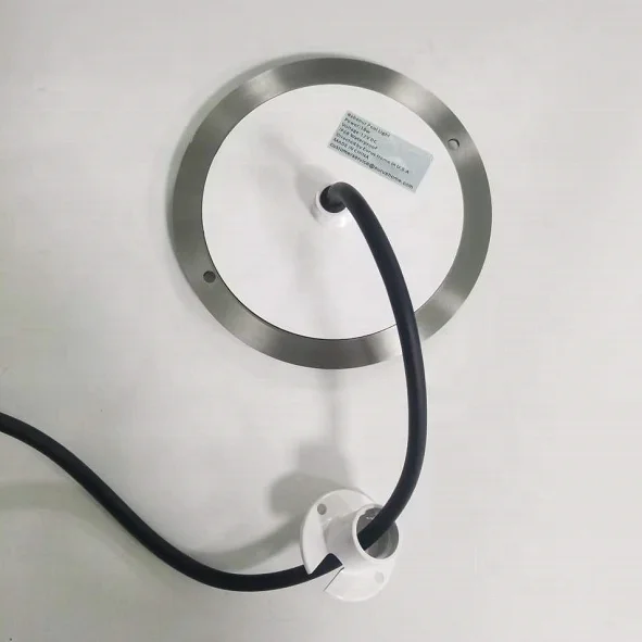 Ultra thin stainless steel 316 waterproof IP68 underwater 12V AC DC RGB Pool Light with remote control