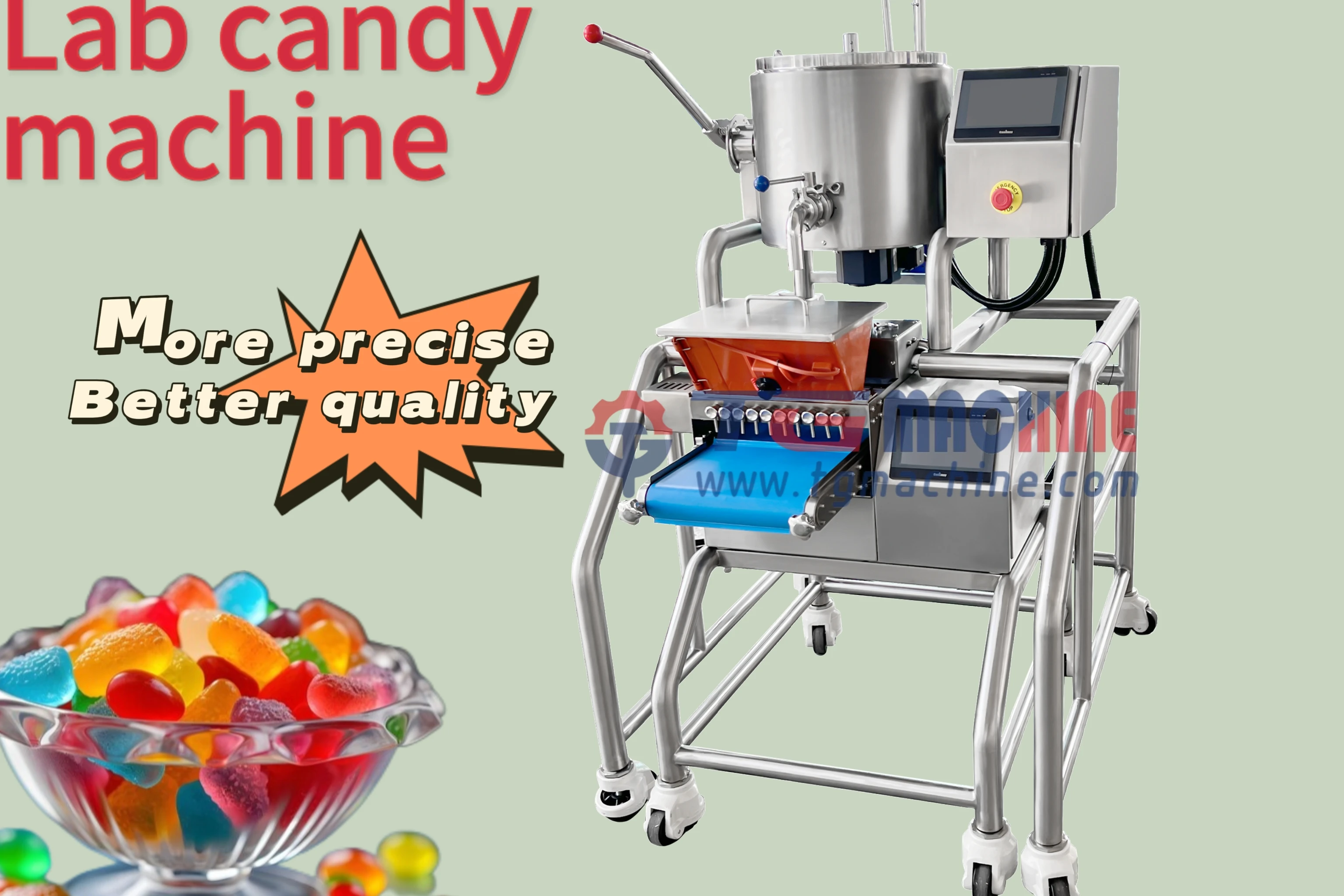 Easy to Operate  Laboratory soft candy production equipment and Semi -automatic gummy machine