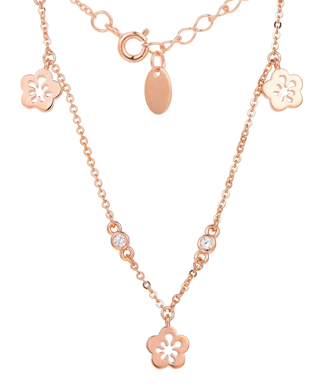 Korean Fresh Simple Ins Wind Four-leaf Clover Flower Necklace New Religious Style Necklace