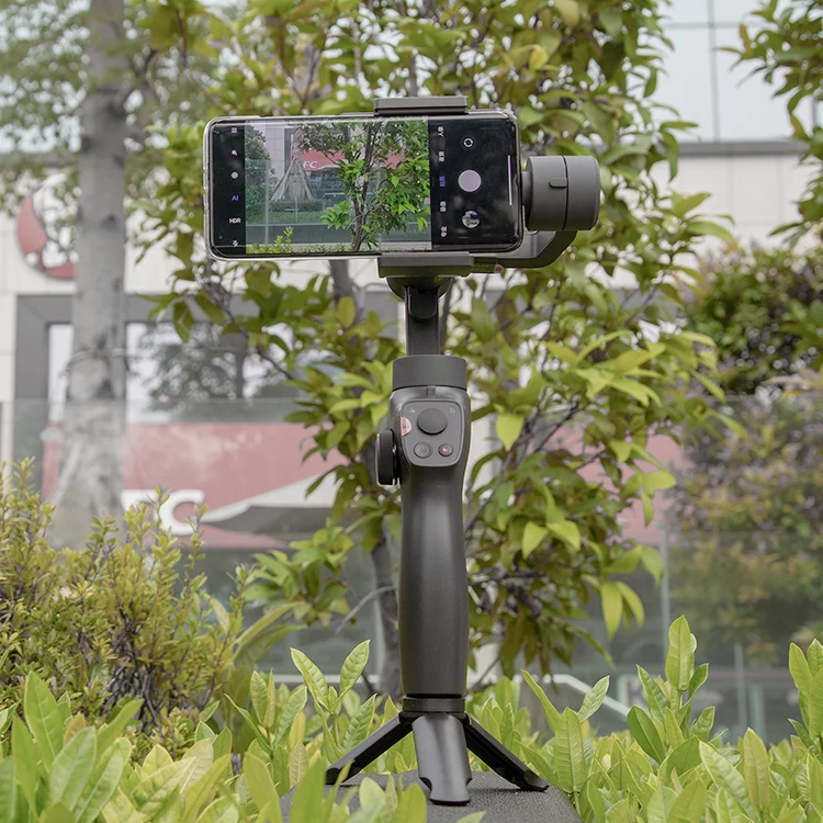 Universal 360 Degree Rotatio Smartphone Selfie Shooting 3 Axis phone gimbal gyro stabilizer zoom wheel handheld