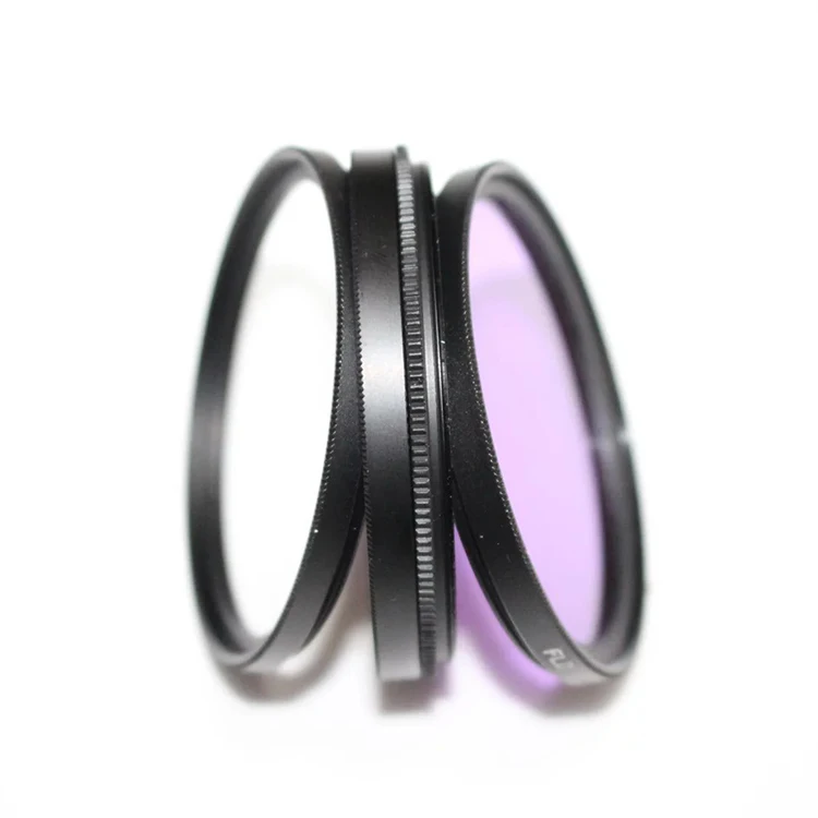 49mm 3 Piece UV /CPL/FLD Filter set 37-82mm Camera lens Filter Kit With Fluorescent Light Filter
