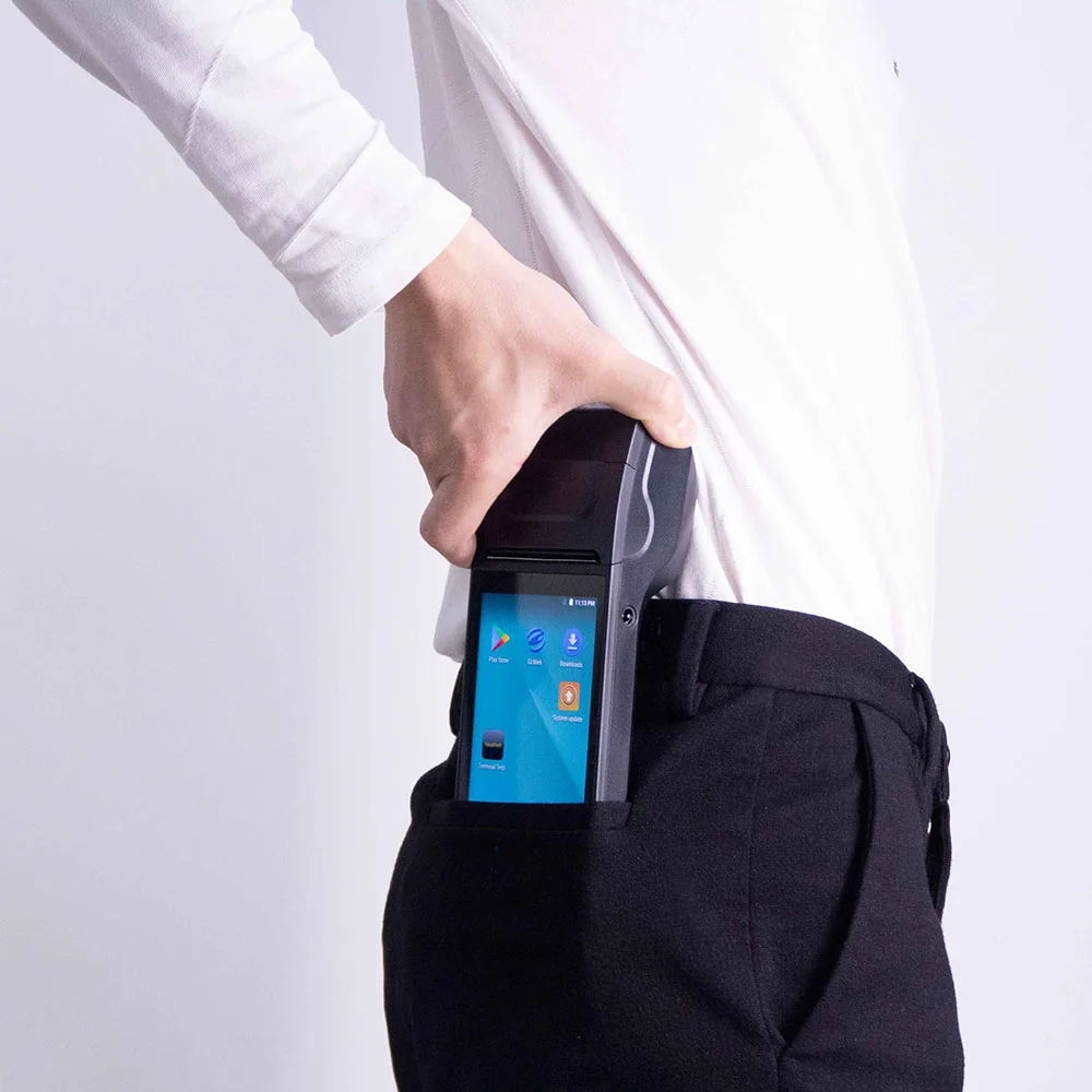 Hotsell 4G Android handheld pos with printer terminal for android restaurant pos system