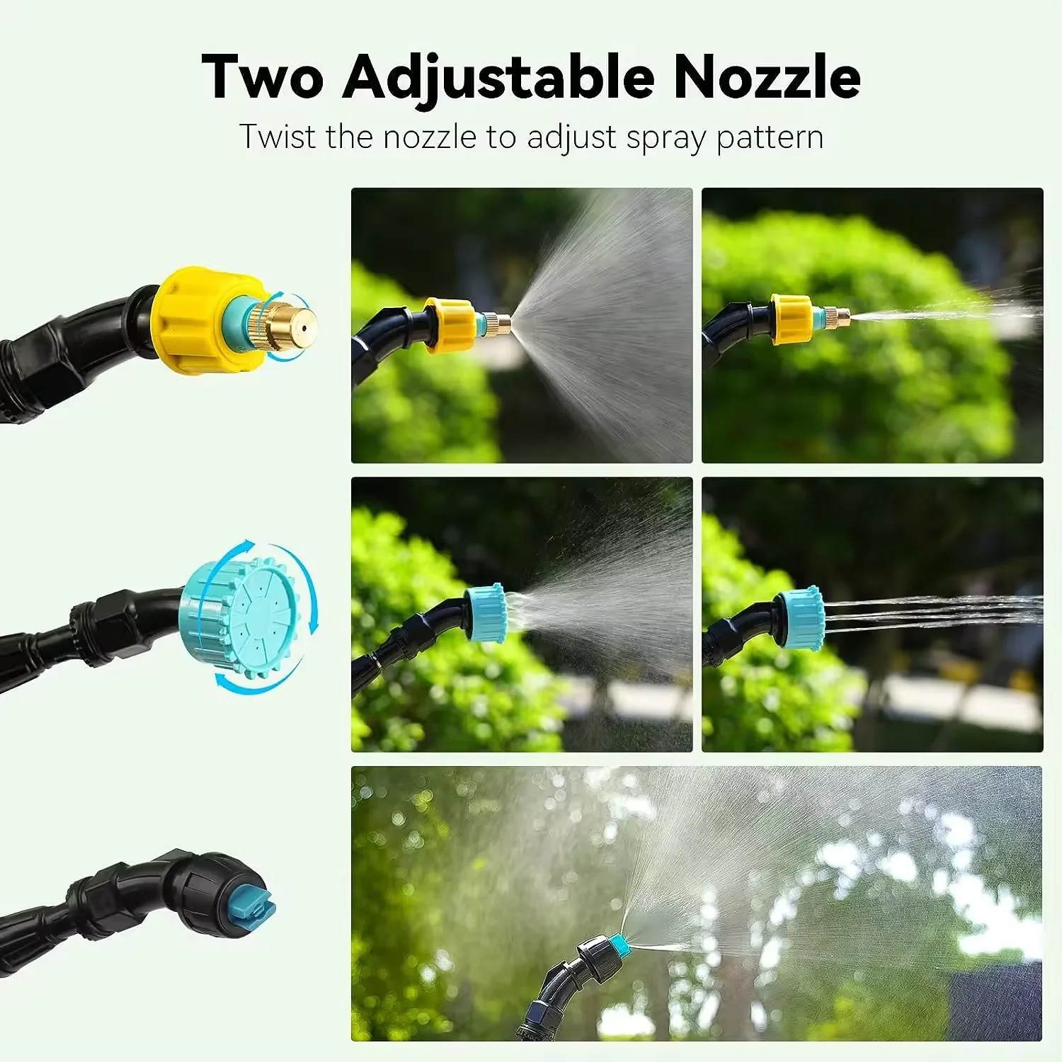Portable Electric Garden Sprayer with 5m Pipe for Watering Flowers Outdoor Garden Spray Gun Household Product