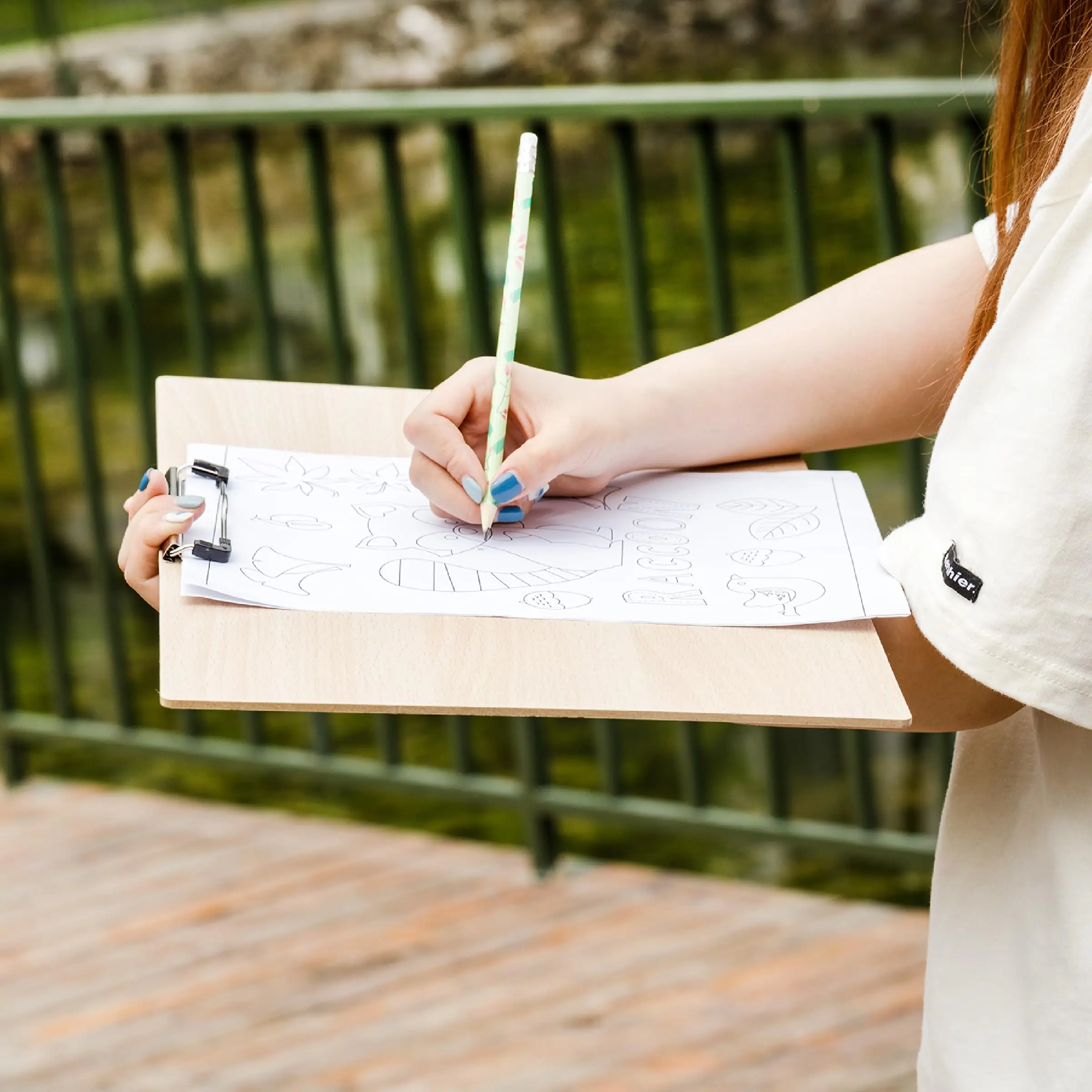 Self-Owned Factory Clipboards 11.5x17 Inches Oversized Vertical Horizontal Wooden Board Art Painting Clip Horizontal Clipboard