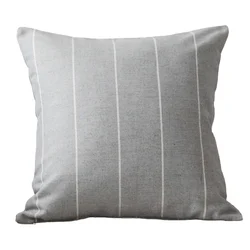 Innermor Striped Cushion Cover Simple Style Pillow Case Home decorative Faux Linen For sofa bed car seat 45x45 ready made