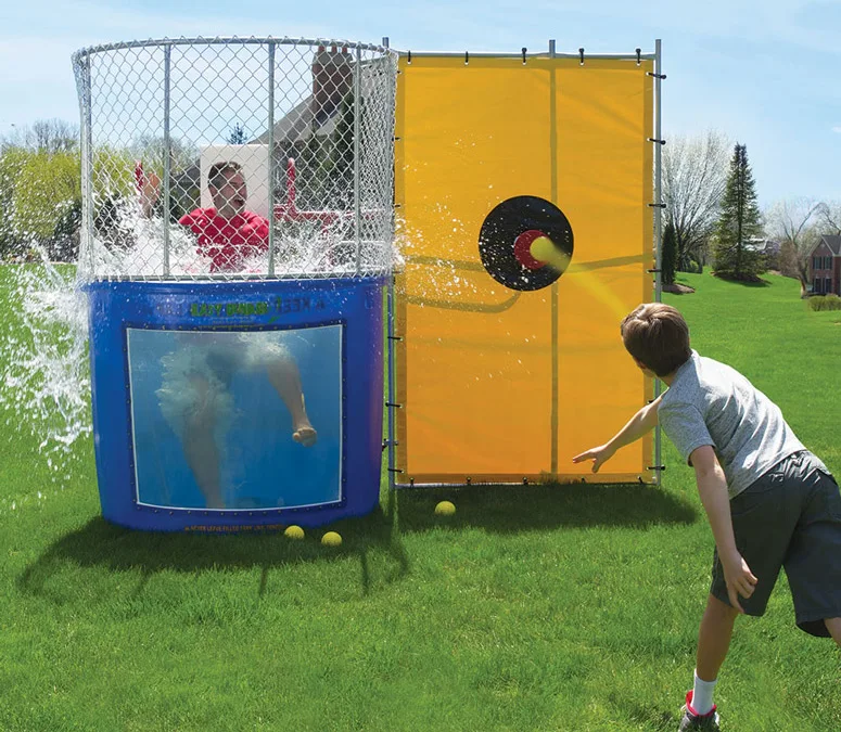 Hot Selling Cheap Inflatable dunk tank Splash Game for Sale Water