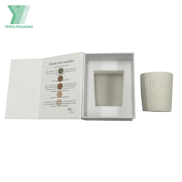 Manufacturer Factory Price Wholesale Custom Printing Recyclable Paper Box Packaging Luxury Gift Romantic Candle Box