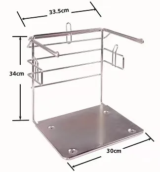 Plastic T-Shirt Bag Holder Bagging Stand Rack Metal Supermarket Grocery Checkout Fixture