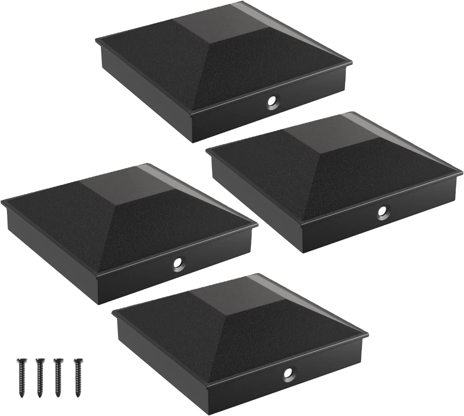 4X4 Post Caps for 3.5inx3.5in Wood Fence Post Water-Proof UV-Proof Durable PP Plastic Decking Post Top Cap Cover