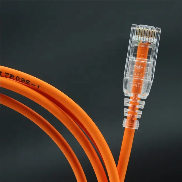 Лучший гибкий мягкий тонкий сетевой патч-корд UTP cat6 cat 6 28awg оранжевого