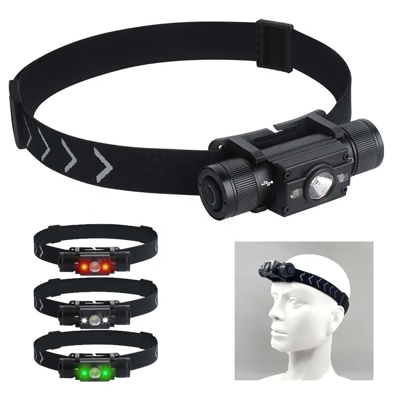 REYGEAK Bicycle Waterproof Rechargeable Head-Mounted Headlight Mountain Bike Lights Night Riding MTB Light Front Lamp