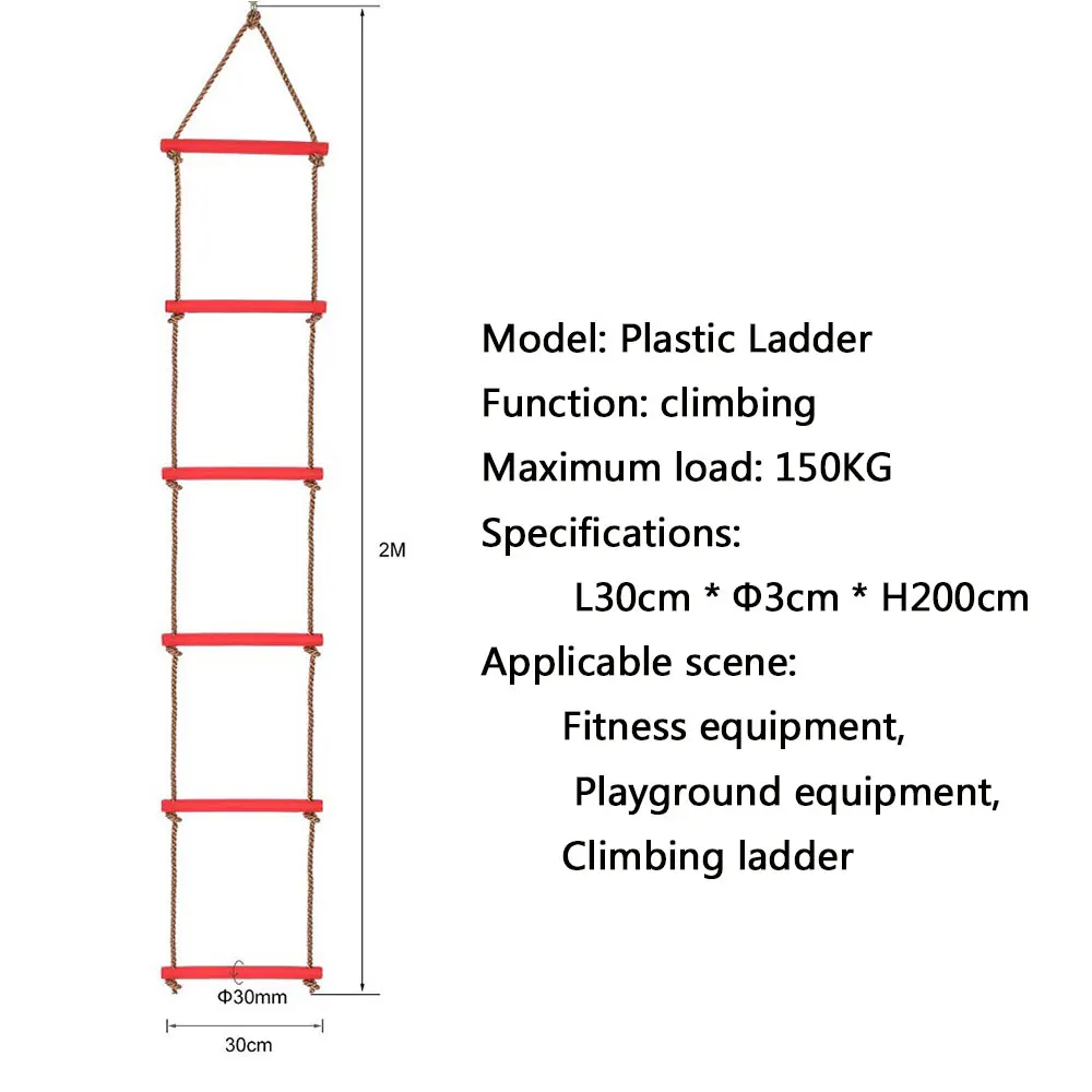 Climbing Rope Ladder for Kids Playground Ninja Obstacle Swing Rope