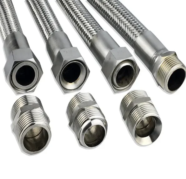 RCV Stainless Steel 304 Wire Braided Flexible Hose High Pressure Cold Water Hose for Toilet Water Heater
