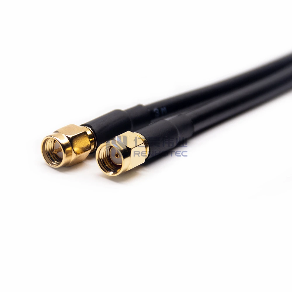 SMA Male to SMA Male Cable Assembly Crimp RG223 Solder Extension