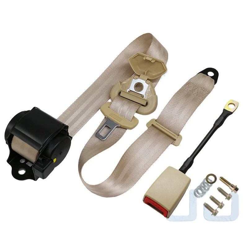 SAINUO DOT Certified Universal Auto Safety Seat Belt 3-Point Retractor Made of Durable Polyester