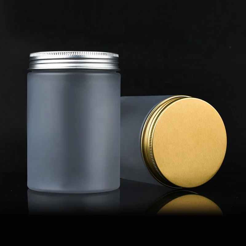 Cosmetic Turmeric Cream makeup cleansing balm container 250ml 300ml 8oz Body Lip Scrub Frosted Clear PET plastic Jar