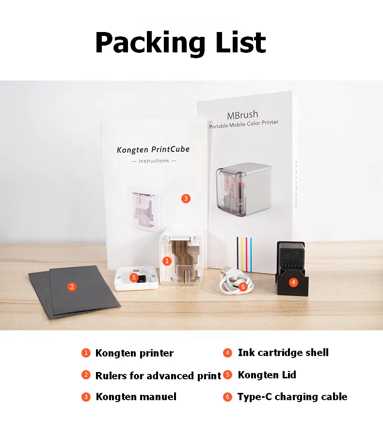 Machines for Small Businesses Coffee Wifi Connect Inkjet Printer Portable
