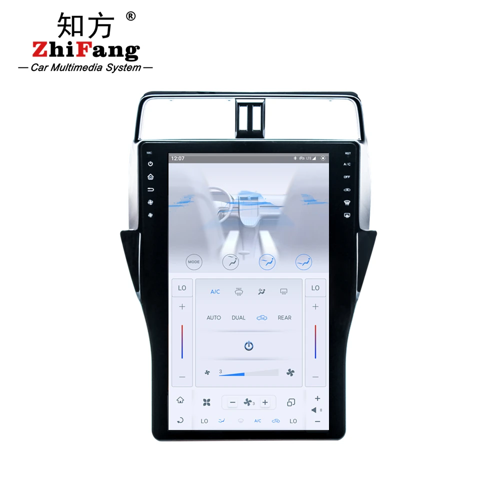 Car DVD radio gps navigation player for Toyota Prado150 2018 2019 with radio fm am canbus