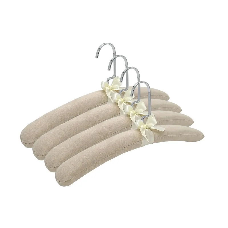 Factory Direct Sales Silk Clothes Stand  Underwear Satin Hanger Linen Sponge Clothes Hanger