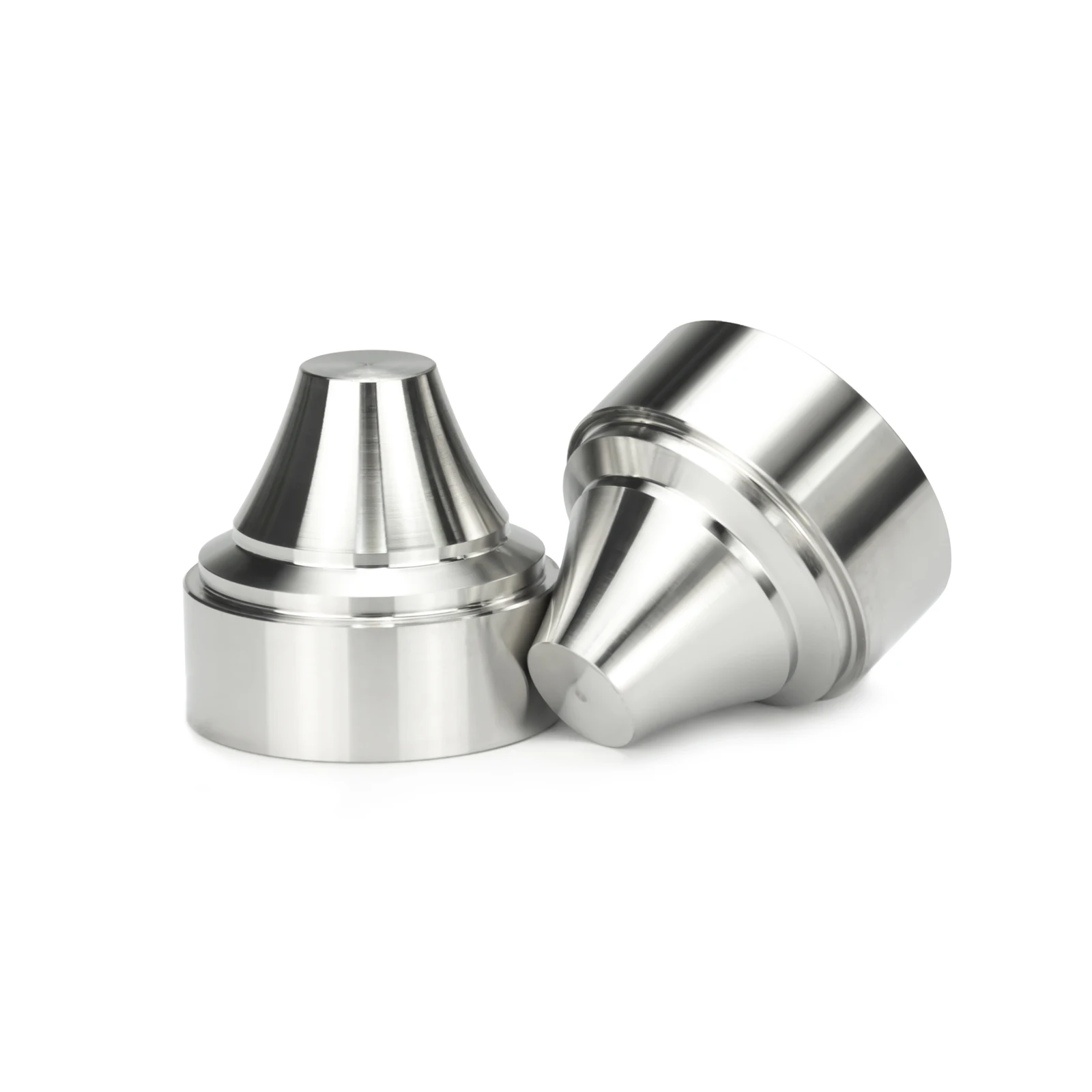 Customize Stainless Steel Radial Cups / Cone Baffle Cup CNC Storage Cup Solvent Cleaning Tube Kit