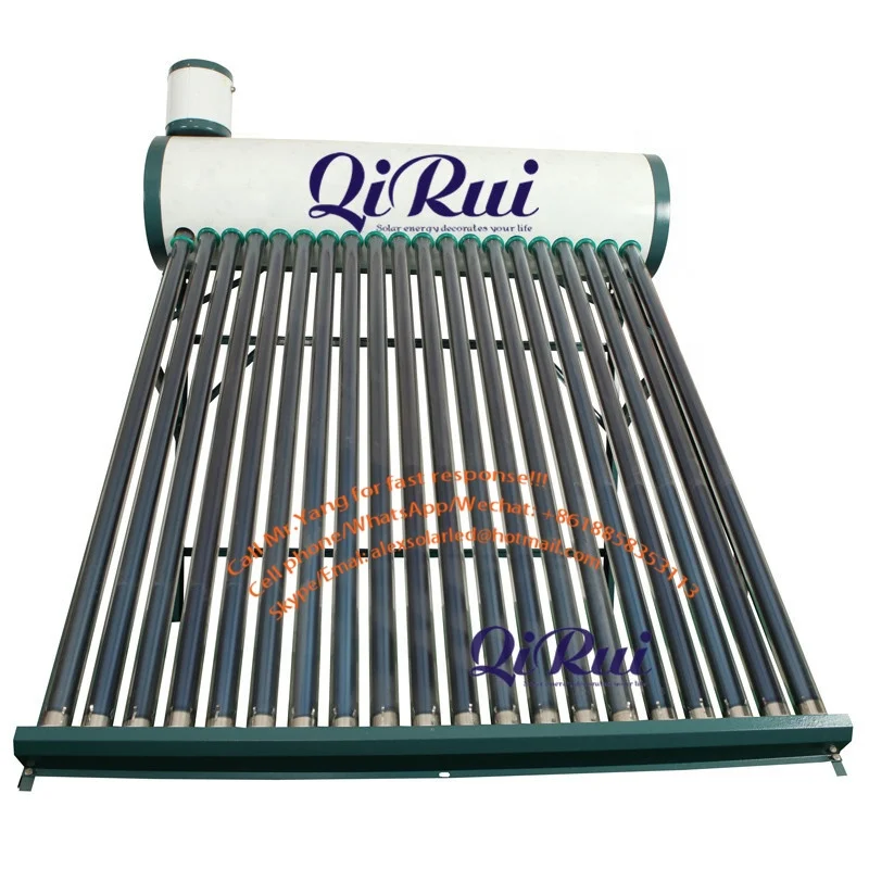 calefactor solar 50L-500L Low pressure Vacuum Tube solar water heater solar system with TK-8A and 1500 watt elements for home