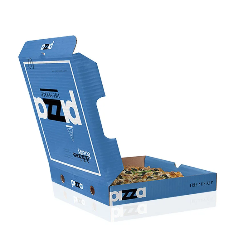 cheap price food industrial use custom design color printing corrugated carton pizza delivery box