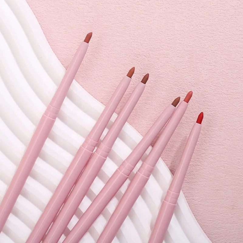 Wholesale Best Lipliner Lip Pencil Custom Logo Vegan Long Lasting Waterproof High Pigment Cream Lip Liner Retractable Lipliner