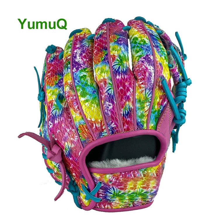 YumuQ Official League Game Old Fashioned Professional Protective Glove Baseball Mitts For Base Running