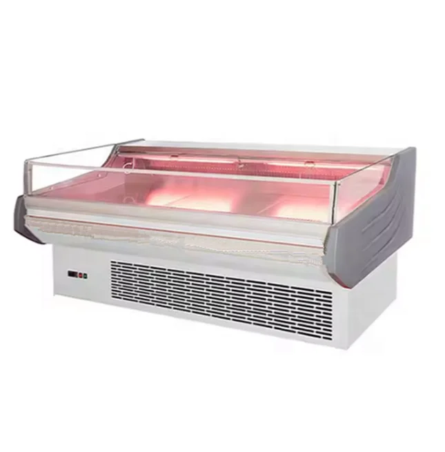 Best price Cold Storage Refrigeration Equipment Display Cooler / Open Chiller / Meat Showcase