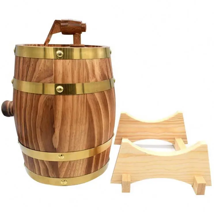 5 liters oak wine Spirits Whiskey wood decoration wine barrel