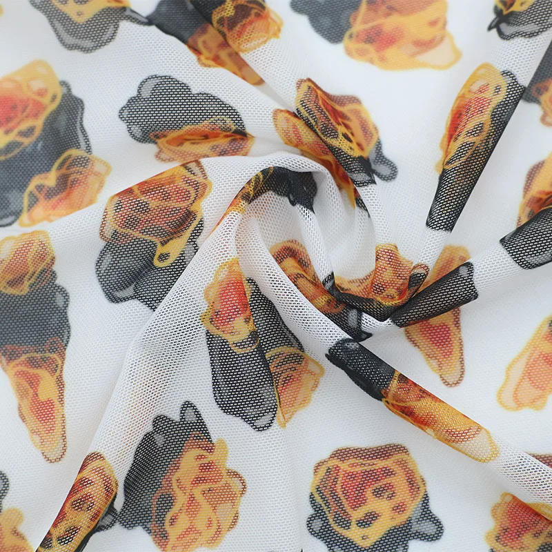 Cut Service Quick-Dry Fabric Custom Digital Print Mesh Fabric