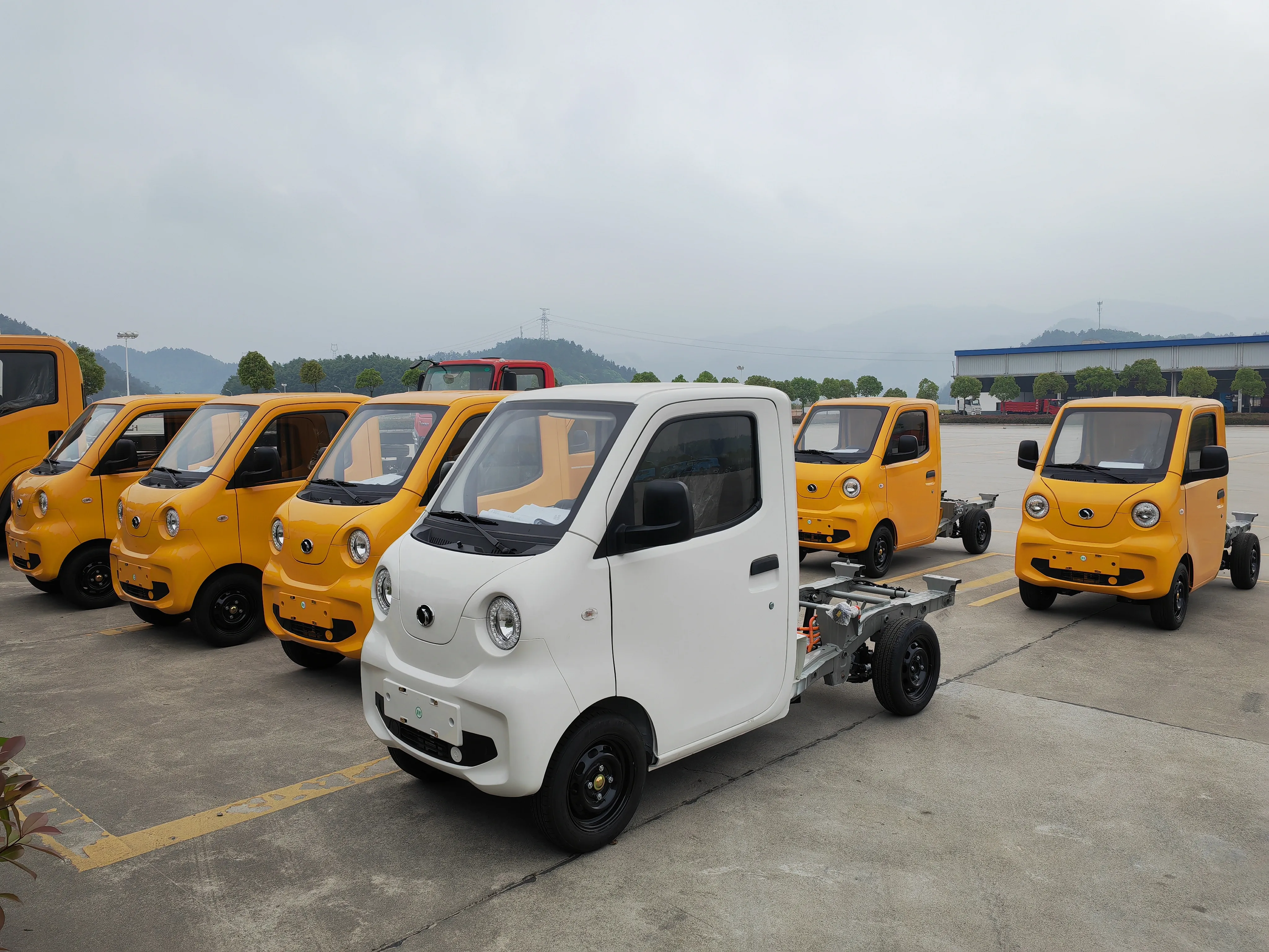 Прямая поставка с видео Электрический небольшой мини-грузовой фургон