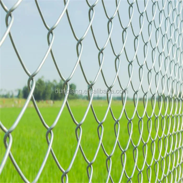 Factory Direct Corrosion Resistant Plastic Coated Oem Corrosion Resistant Hot Dip 14 Gauge Cyclone Fence Chain Link For Farm