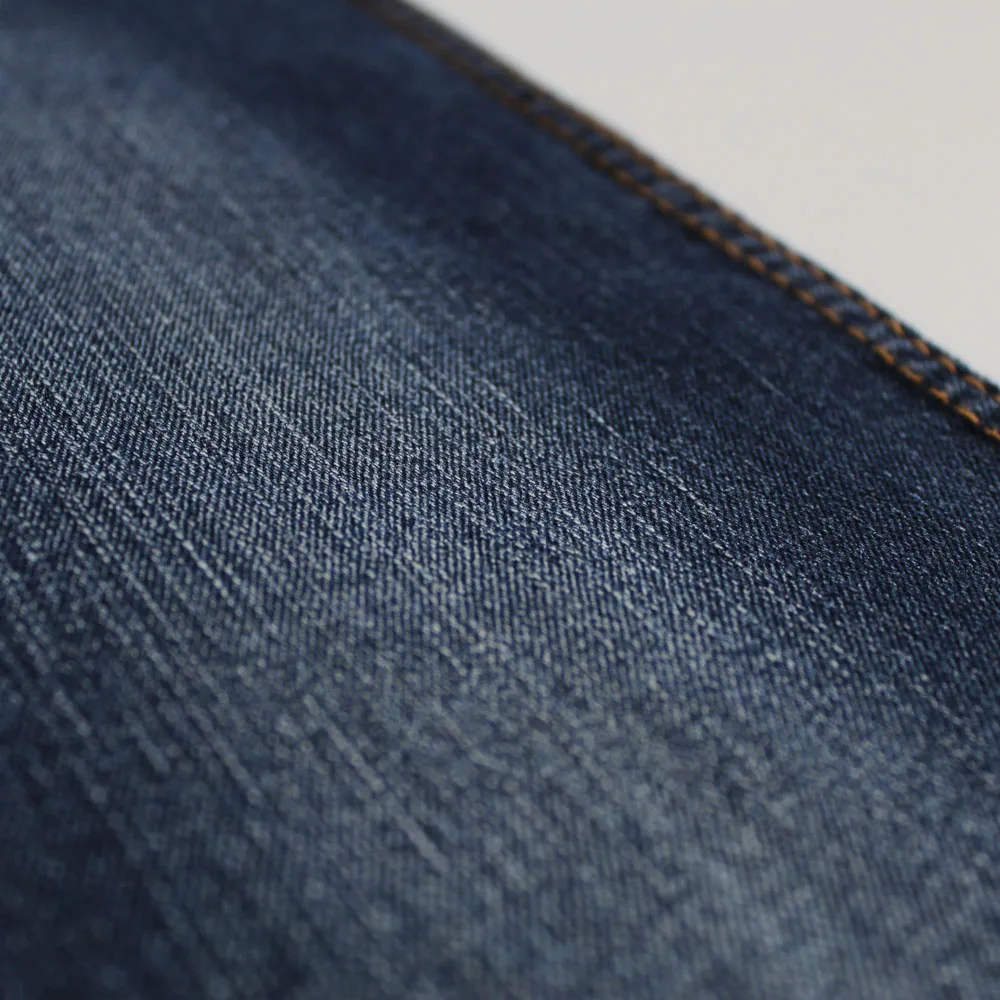 Denim fabric black color back side viscose spandex with slub denim fabric good 5