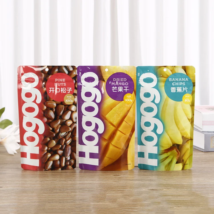 Customized Food Doypack Stand Up Zipper Print Nut Bags Betel Nut Packaging Bag Ziplock Bag For Nuts