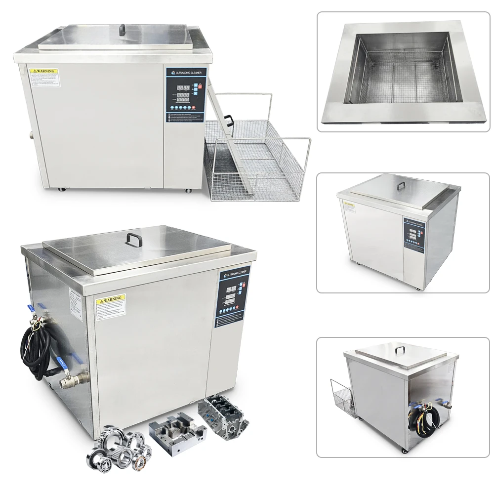 108L Ultrasonic Cleaning Machine Single Bath Car Engine DPF Parts Washer Machine Industrial Ultrasonic Cleaner