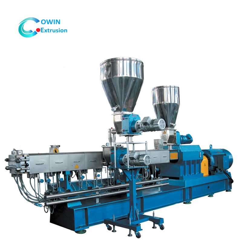 hot sell melt granulesdouble screw mini extruder for ce plastic production